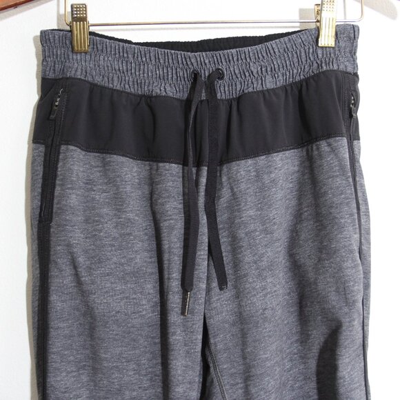 Lululemon Track To Reality Pant Heathered Texture Printed Grey Deep Coal / Black - Picture 2 of 12